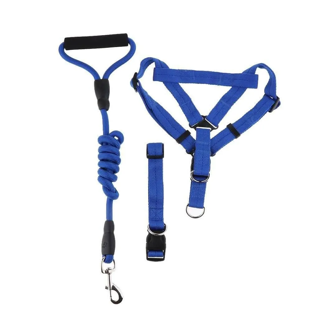 1 inch - Harness, Walking Rope and Collar belt Combo