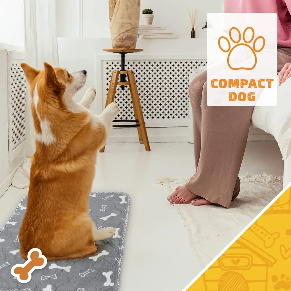 6pack Washable Pee Pads for Dogs 24 x 16 Inch Reusable Puppy Pads, High Urine Absorption Waterproof Puppy Pad Reusable Potty Pads for Dogs Whelping Potty Training