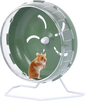 8 Inch Silent Hamster Wheel, Hamster Running Wheel, Height-Adjustable Pet Small Animals Exercise Running Toys, Equipped with Lifting Bases for Hamsters or Other Small Animals