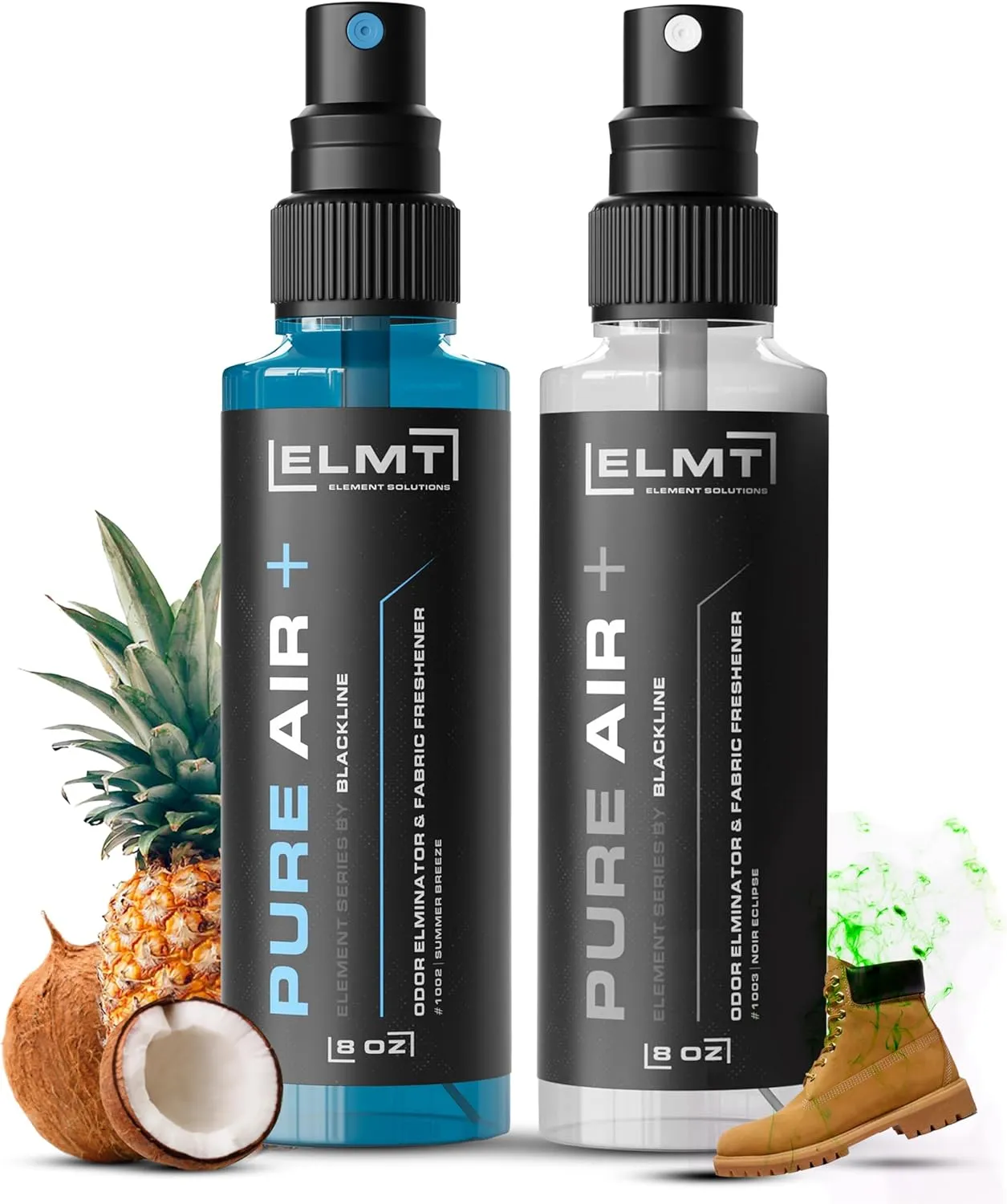 Blackline 4-in-1 Shoe Deodorizer Spray  Multipurpose Car Air Freshener, Shoe Spray for Smelly Shoes, Closets & Non-Washable Items  Residue-free, US-Made, Attacks the Source  2-Pack (16oz)