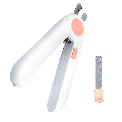 blue Led Luminous Pet Nail Trimmer, Anti-Cutting, With Hidden Nail File AZ22878