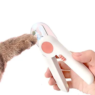blue Led Luminous Pet Nail Trimmer, Anti-Cutting, With Hidden Nail File AZ22878