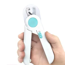 blue Led Luminous Pet Nail Trimmer, Anti-Cutting, With Hidden Nail File AZ22878