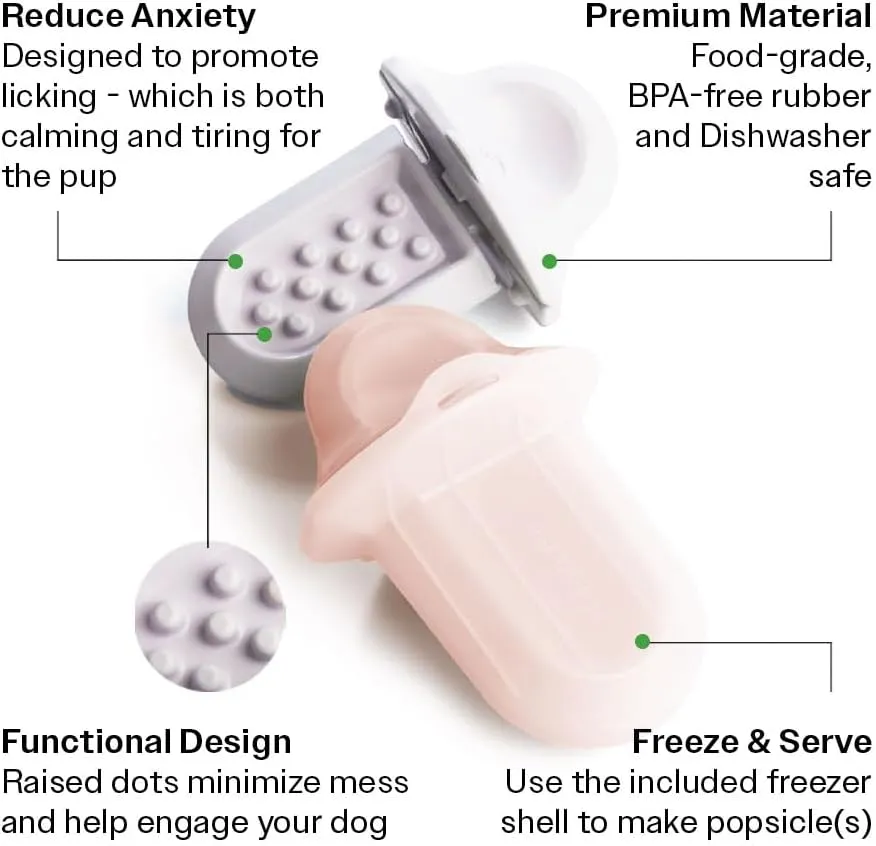 Diggs Groov Crate Training Aid for Puppies - Dog Crate Licking Toy and Puppy Training Aid - Safe, Calming Dog Enrichment Kennel Toy (Lilac)
