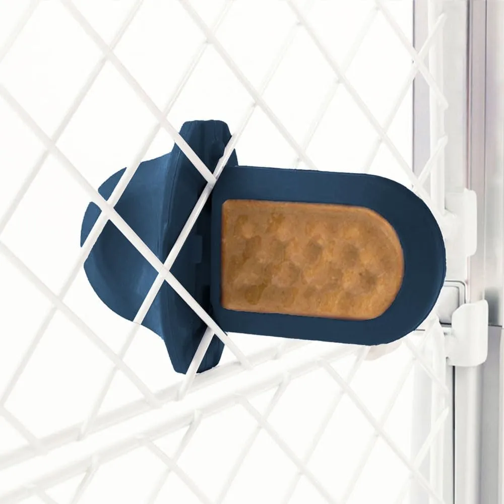 Diggs Groov Crate Training Aid for Puppies - Dog Crate Licking Toy and Puppy Training Aid - Safe, Calming Dog Enrichment Kennel Toy (Navy)