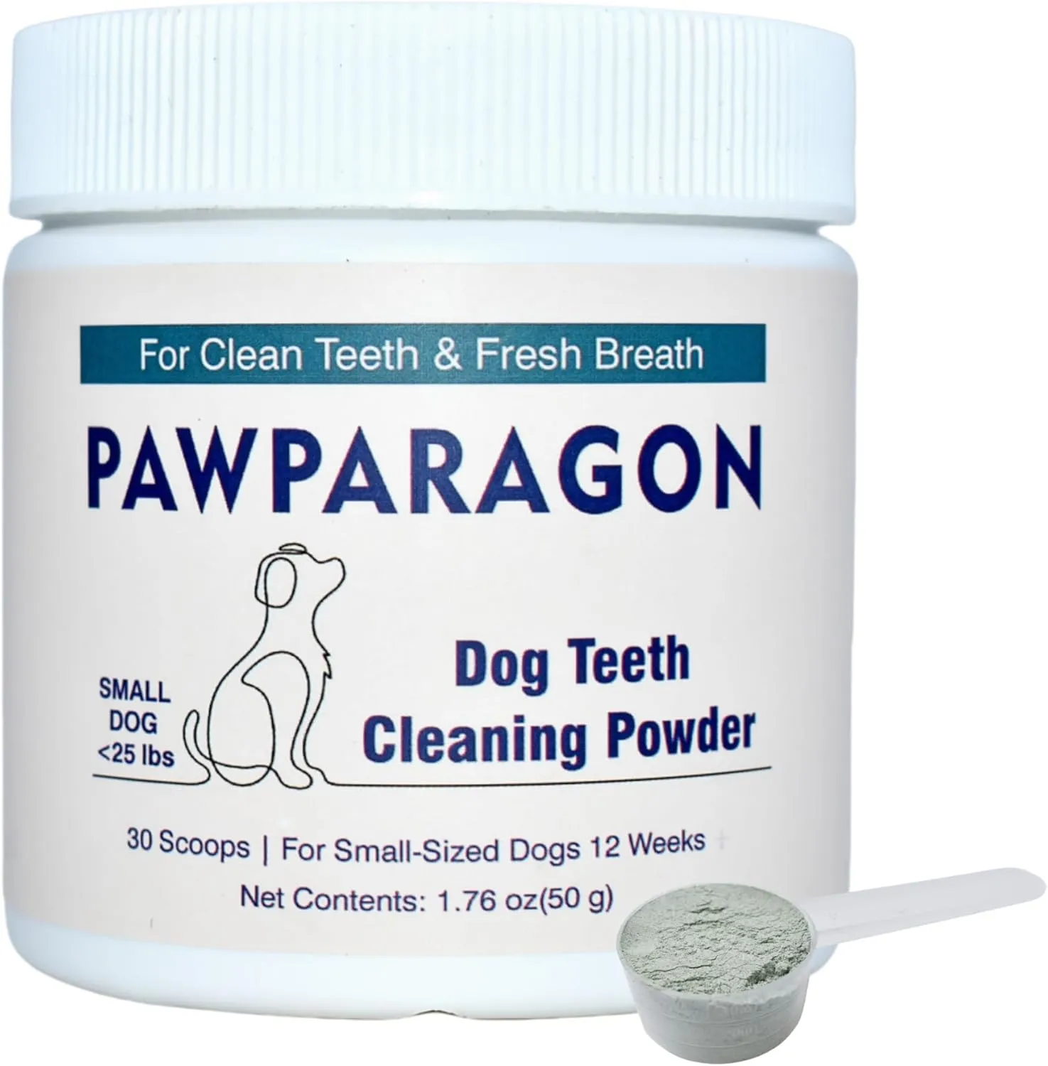 Dog Teeth Cleaning Powder - Targets Tartar & Reduces Plaque & Bad Breath, Dog Dental Powder - Teeth Cleaning Made Easy Eliminate, Dog Dental Care - Formulated for Small Dogs PP009