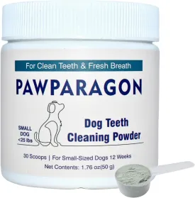 Dog Teeth Cleaning Powder - Targets Tartar & Reduces Plaque & Bad Breath, Dog Dental Powder - Teeth Cleaning Made Easy Eliminate, Dog Dental Care - Formulated for Small Dogs PP009