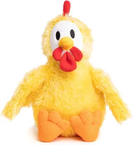 fabdog Fluffies Dog Toys - Squeaky Plush Dog Toy for All Breeds - Cute Animal-Themed Puppy Toys Make for Ideal Gift - Fun Nylon Dog Toys with Squeak| Small Chicken
