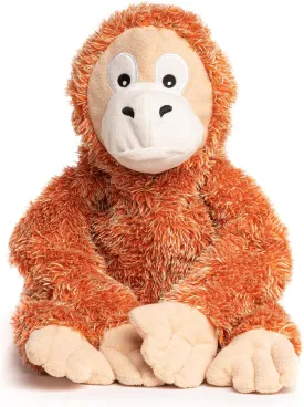 fabdog Fluffies Dog Toys - Squeaky Plush Dog Toy for All Breeds - Cute Animal-Themed Puppy Toys Make for Ideal Gift - Fun Nylon Dog Toys with Squeak| Small Orangutan