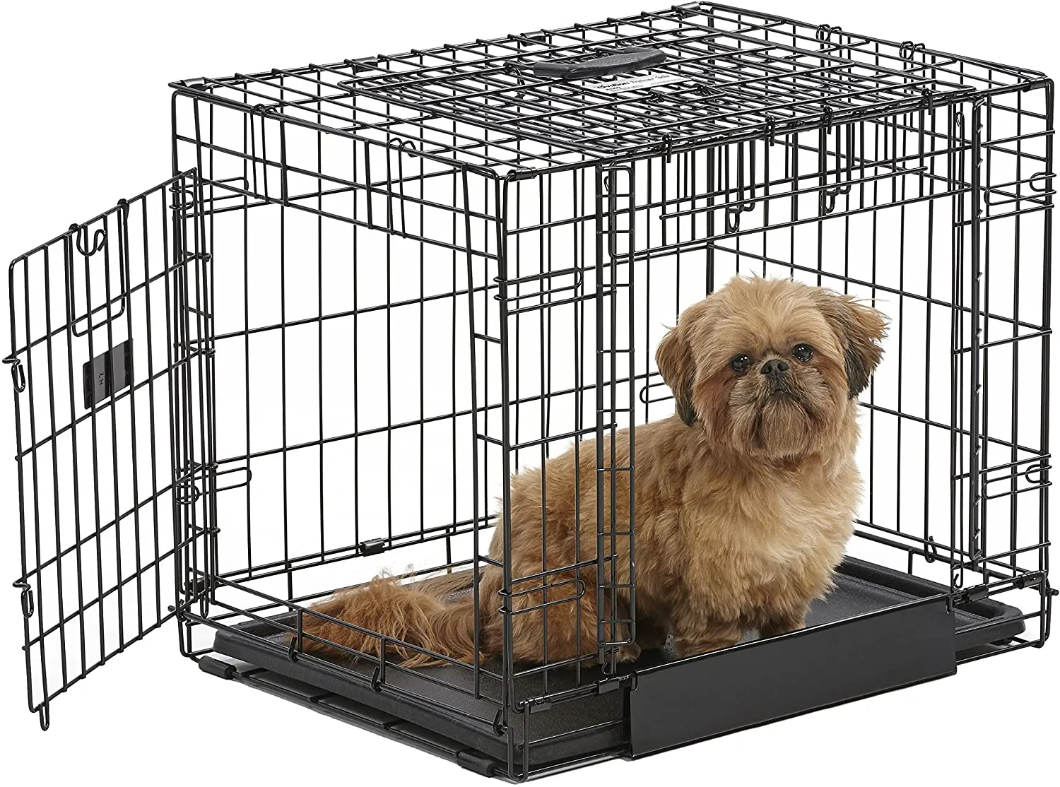 Folding Dog Crate - Ovation Double Door Crate with Up and Away Door