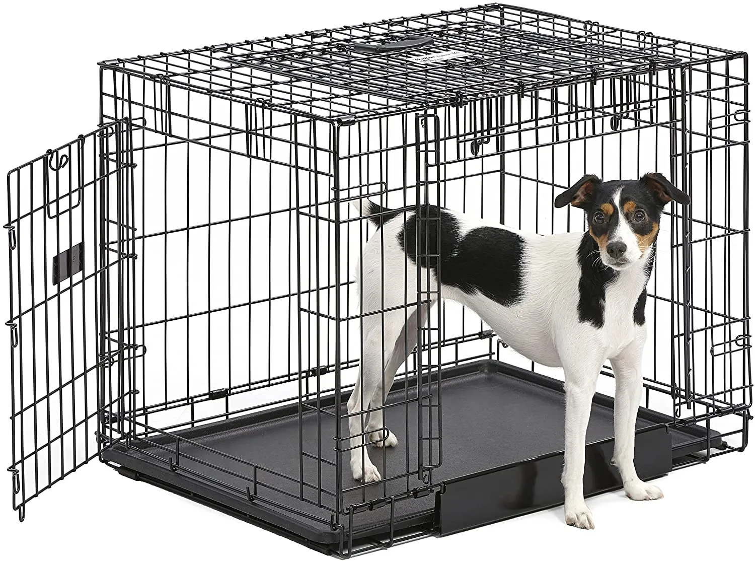Folding Dog Crate - Ovation Double Door Crate with Up and Away Door