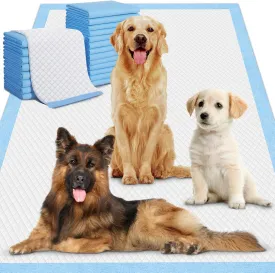 Gimars XXXL 31X47 40 Counts Thicken 6 Layers Ultra Absorbent Dog Pee Pads Extra Large Leak-Proof Odor-Control Puppy Training Pads Quick Dry Pee Pads for Dogs Cats Pets