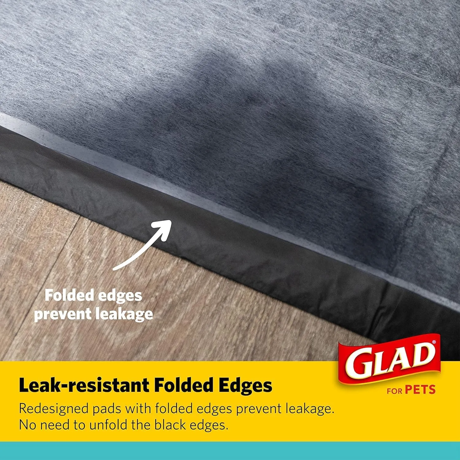 Glad for Pets Activated Charcoal Dog Training Pads, Small Size 17.5" x 23.5" Odor Absorbing, Pee Pads for Dogs Perfect for Training New Puppies, Charcoal, 120 Count (Pack of 2)