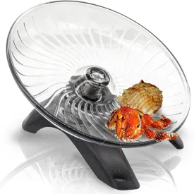Hermit Crab Exercise Wheel - Silent Running Wheel for Crab Tank Accessories - Small Animal Wheel for Hamster Gerbils Hedgehogs