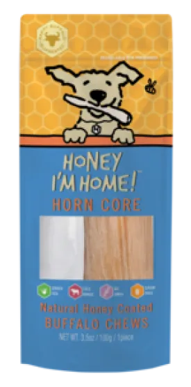 Honey I'm Home! Horn Core Natural Honey Coated Buffalo Chew
