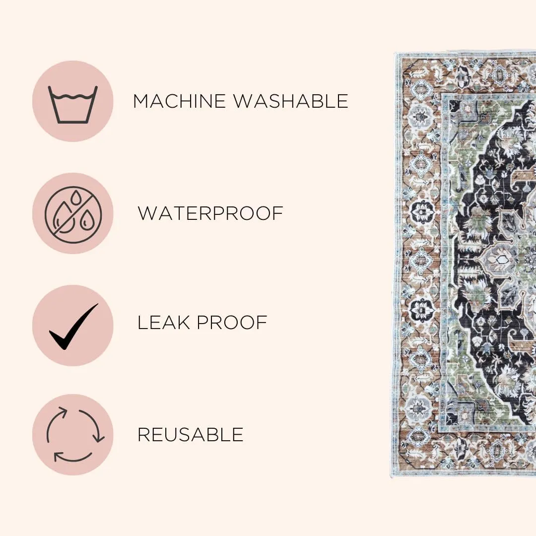 Lovewag Washable Pee Pads for Dogs | Anti Slip Reusable Pee Pads | Super Absorbent and 100% Waterproof Puppy Pee Pads | Leak-Proof Training Pad | Washable Dog Pads (Mystic Fuchia)
