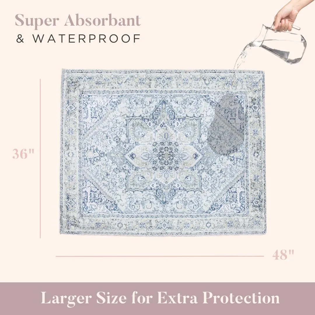 Lovewag Washable Pee Pads for Dogs | Anti Slip Reusable Pee Pads | Super Absorbent and 100% Waterproof Puppy Pee Pads | Leak-Proof Training Pad | Washable Dog Pads (Mystic Fuchia)