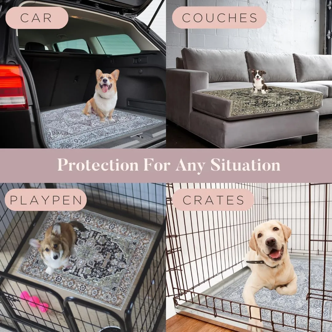 Lovewag Washable Pee Pads for Dogs | Anti Slip Reusable Pee Pads | Super Absorbent and 100% Waterproof Puppy Pee Pads | Leak-Proof Training Pad | Washable Dog Pads (Mystic Fuchia)