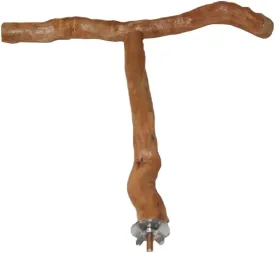 LUOZZY Bird Perches Wood T Shape Bird Toys Parrot Perch Parakeet Stand Platform for Bird Cage Paw Grinding Bird Perch Branches