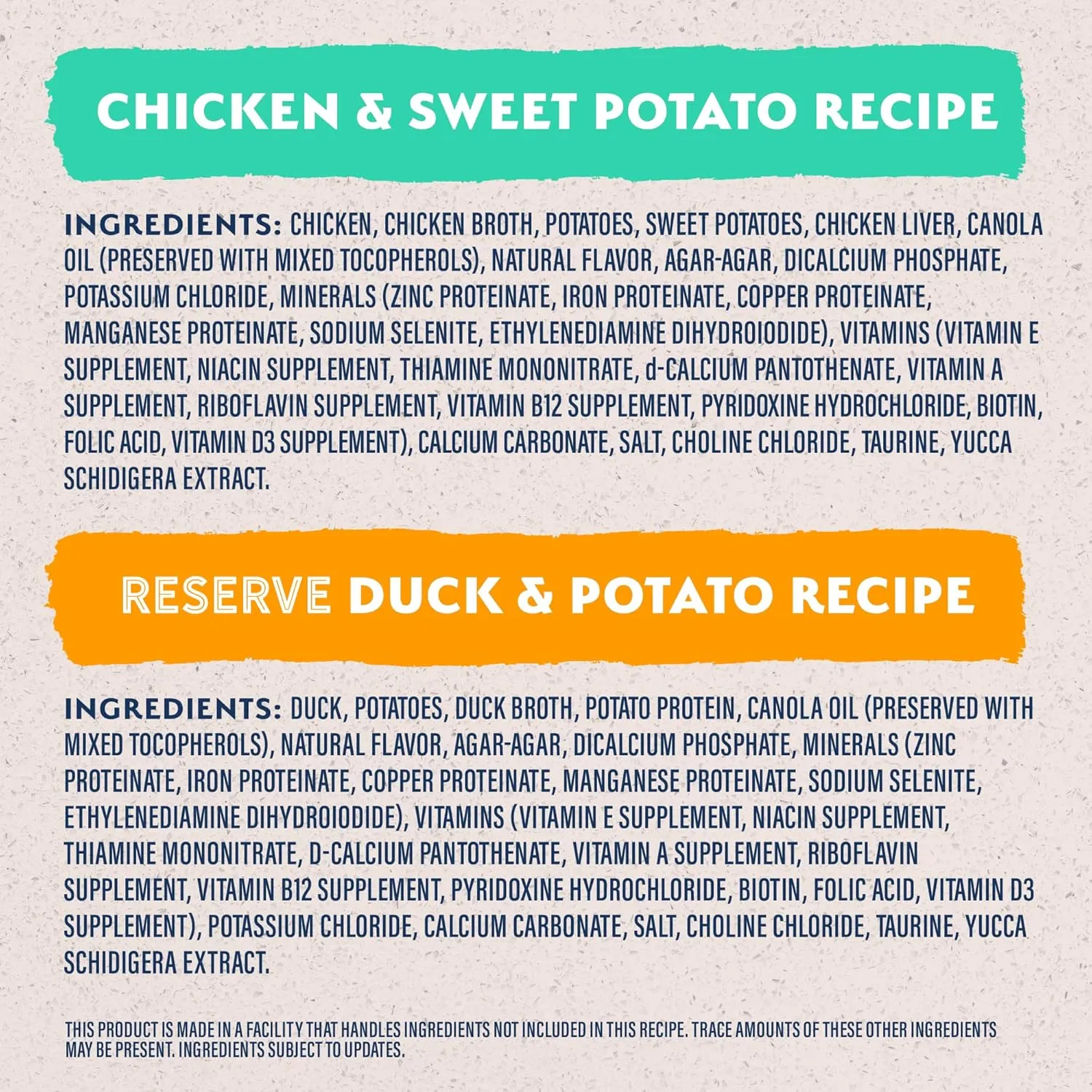 Natural Balance Limited Ingredient Wet Dog Food, Variety Pack, Reserve Duck & Potato and Chicken & Sweet Potato, 13oz., (Case of 12)