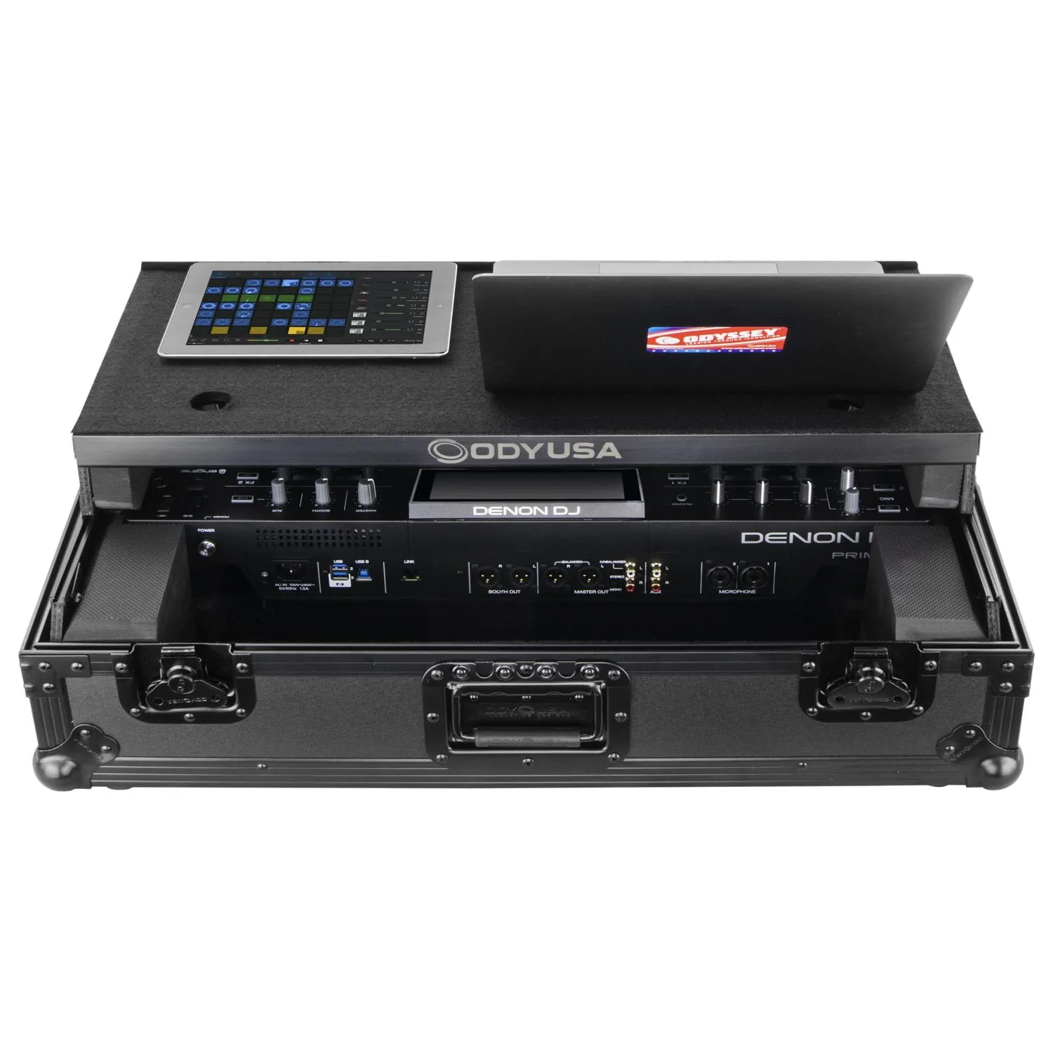Odyssey FZGSPRIME2BL - Denon Prime 2 Glide Style Black Flight Case