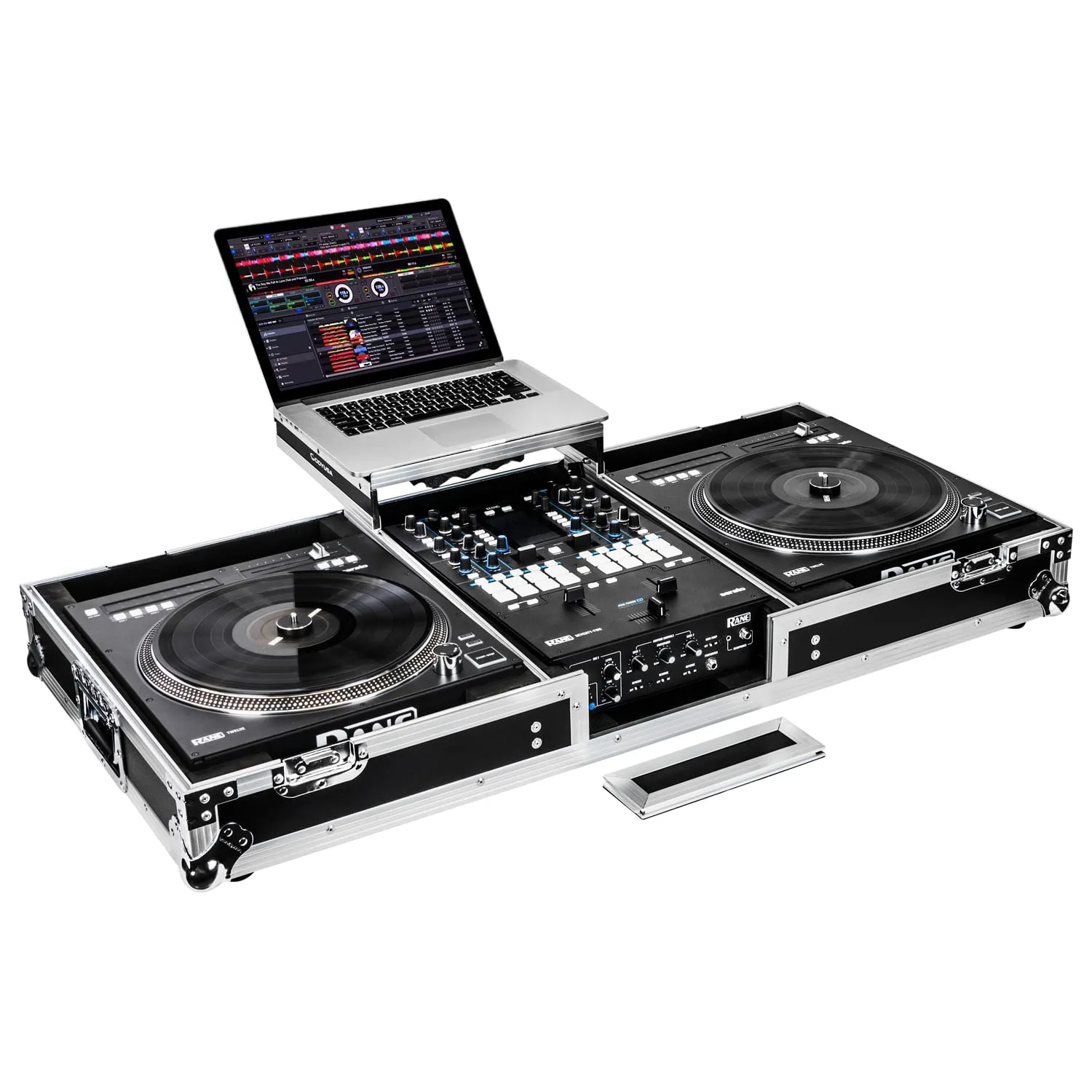 Odyssey FZGSRANE1272W Low Profile Rane Twelve and Rane Seventy/Seventy-Two Coffin Flight Case w/Glide Platform