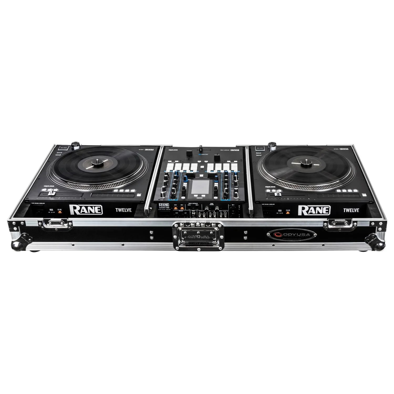 Odyssey FZGSRANE1272W Low Profile Rane Twelve and Rane Seventy/Seventy-Two Coffin Flight Case w/Glide Platform