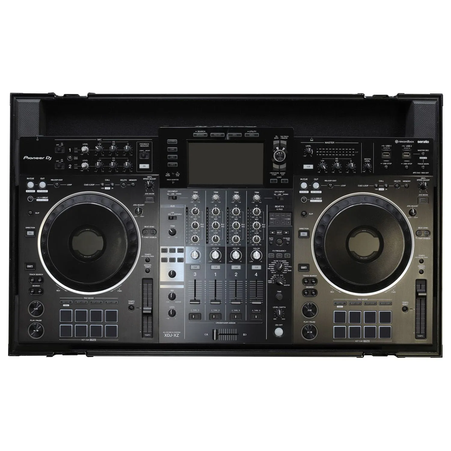 Odyssey FZPIXDJXZWBL Pioneer XDJ-XZ Black Label Low Profile Case w/Wheels