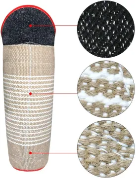 PET ARTIST Professional Jute Dog Training Bite Leg Sleeves with Handle for Training Work Dog Puppy,Long Leg Training Sleeves Fit Malinois German Shepherd Mastiff