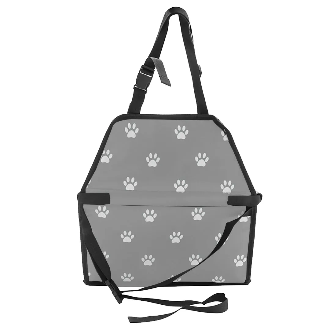 Pet Booster Car Seat Set of 2 Premium Waterproof Breathable Mesh Safety Travel Portable Dog Carrier Bag - Grey