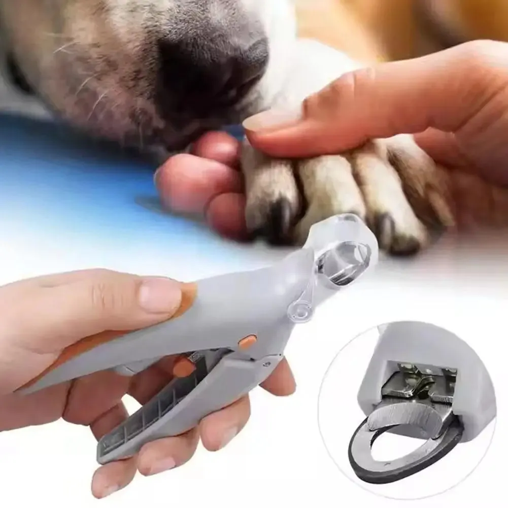 Pet Nail Clippers With Led Luminous Light Professional Pet Claw Grooming Scissors For Dogs Cats Small Animals Paw Nail Trim M0p3