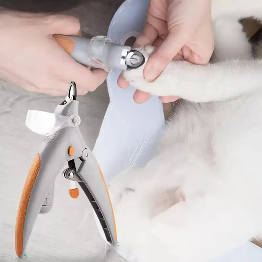 Pet Nail Clippers With Led Luminous Light Professional Pet Claw Grooming Scissors For Dogs Cats Small Animals Paw Nail Trim M0p3