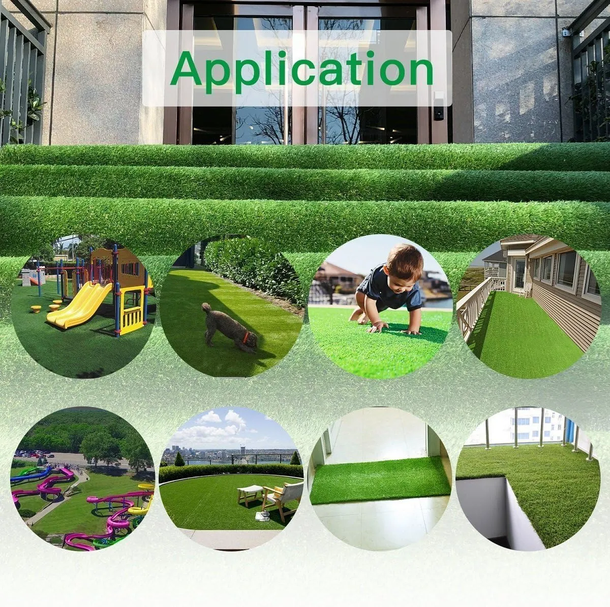 Petgrow Dog Artificial Grass Turf Pee Potty Training Rug - Thick Realistic Indoor Outdoor Garden Lawn Landscape Balcony Synthetic Turf Fack Grass, Easy to Clean with Drainage Holes- 28In X 40In