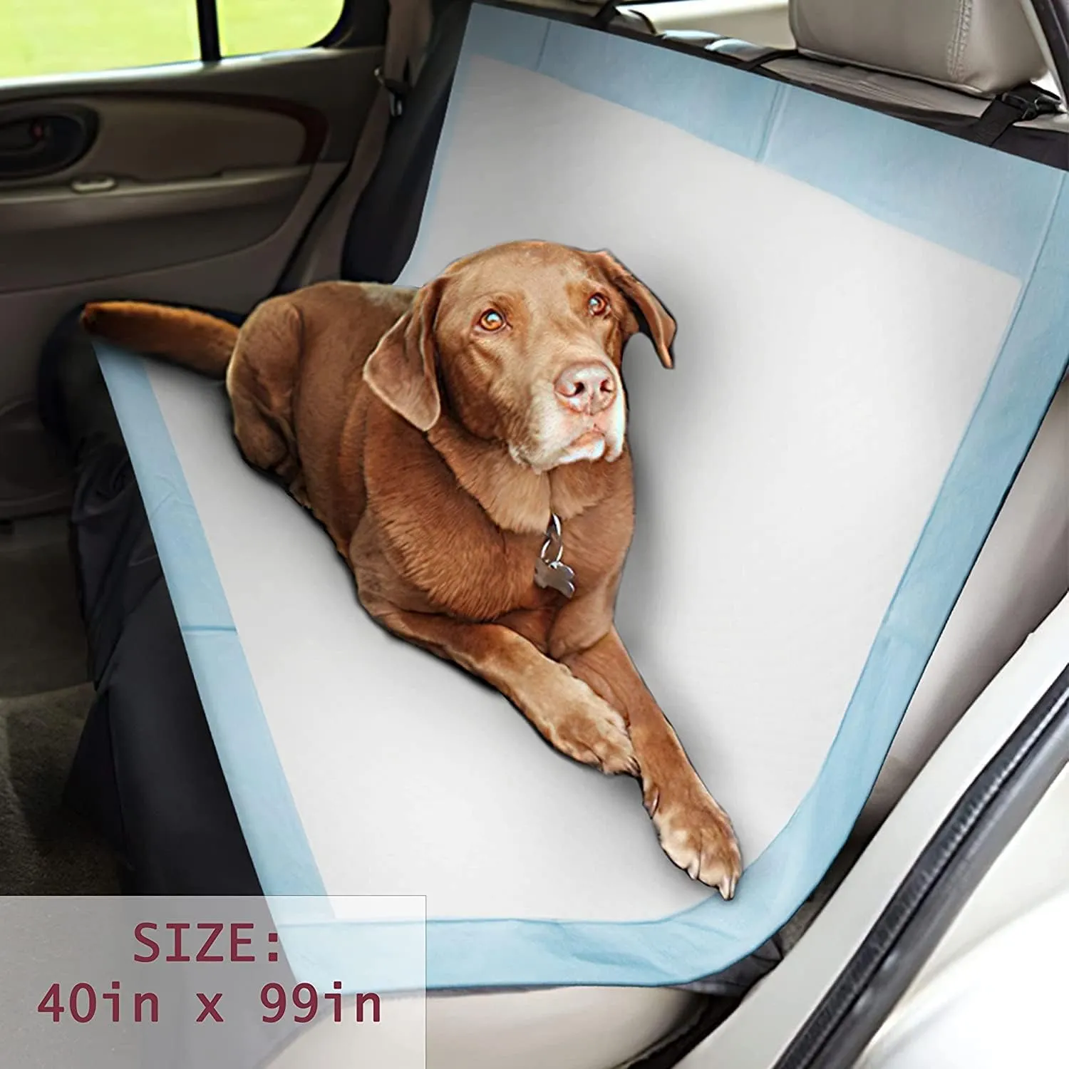 PETSWORLD Mega-Sized Dog Pee Pads (40" x 99")  4XL Gigantic Pet Piddle Pads for Puppy Training, Incontinence  with Adhesive Sticky Tape  Leak Proof, 5-Layer Protection (20 Count)