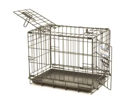 Precision Pet Products ProValu 2 Door Wire Dog Crate - Black - 19 in