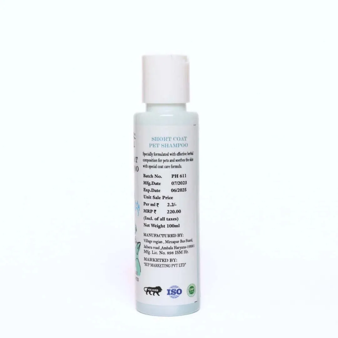 Short Coat Pet Shampoo - 200 ml