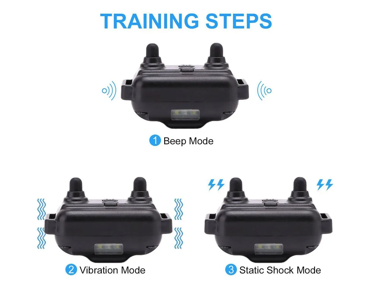 Waterproof Anti Bark Dog Collar with Rechargeable Remote and Receiver