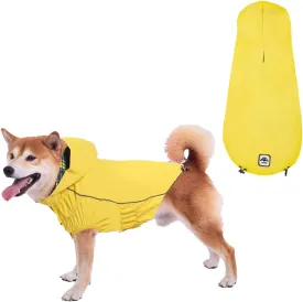 Waterproof Raincoat, Waterproof Dog Raincoat with Reflective Strip, Dog Zip Raincoat with Reflective Buttons, Waterproof Dog Raincoat Jacket for Size XS to XXXL Available Yellow Red Navy Blue